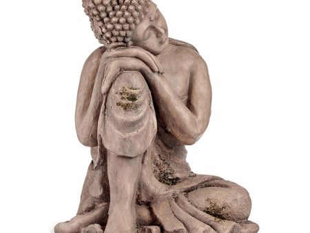 Decorative Garden Figure Buddha Grey Polyresin (34,5 x 54,5 x 31 cm) Hot on Sale