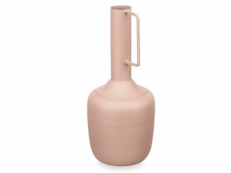 Vase With handle Sand Steel 12 x 30 x 12 cm (6 Units) Discount