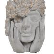 Planter Grey Cement Face 22 x 17 x 24 cm on Sale