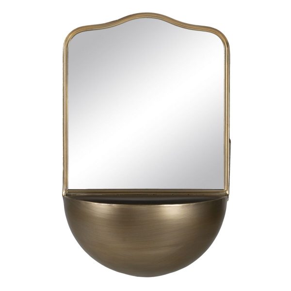 Wall mirror Golden 40 x 20 x 37 cm Online now