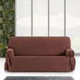 Sofa Cover Eysa MID Terracotta 100 x 110 x 180 cm on Sale