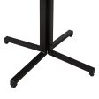 Table Black Natural MDF Wood 60 x 60 x 75 cm on Sale