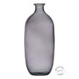 Vase Grey recycled glass 13 x 13 x 31 cm Online