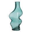 Vase Green Crystal 12,5 x 10 x 25 cm Supply