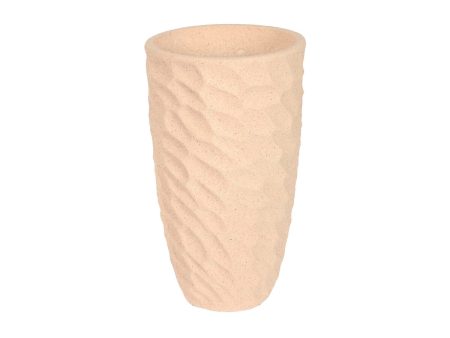 Planter Home ESPRIT Beige Fibreglass Scandinavian 36,5 x 36,5 x 63 cm Online Hot Sale