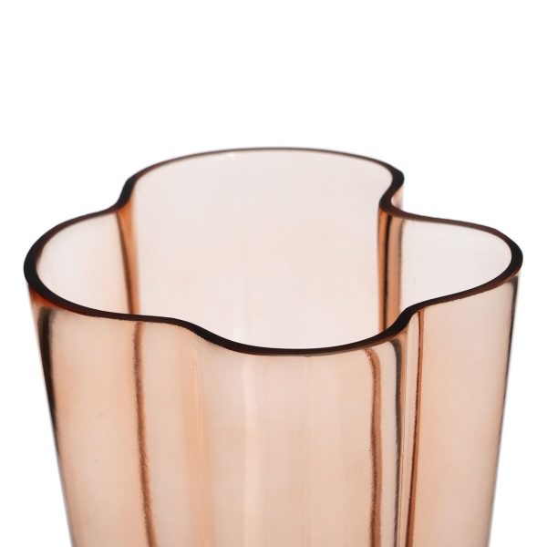 Vase Brown Crystal 15,5 x 15 x 30 cm For Cheap