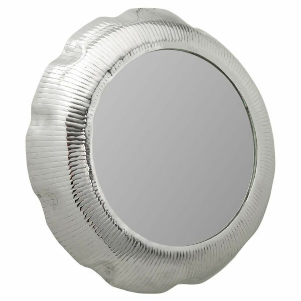 Wall mirror Alexandra House Living Silver 76 x 11 x 76 cm Circle For Discount