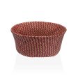 Decorative basket Versa Red Marine algae Ø 28 cm Sale