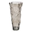 Vase Grey Crystal 19 x 17 x 38,5 cm For Cheap