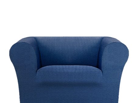 Armchair slipcovers Eysa JAZ Blue 110 x 100 x 130 cm Online Hot Sale