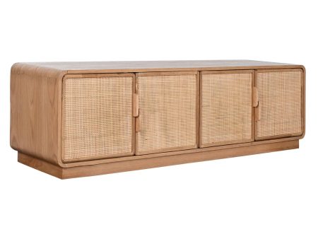 TV furniture Home ESPRIT Natural Rattan Oak 157 x 40 x 46 cm Online Hot Sale