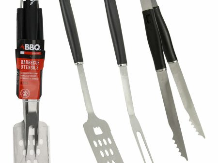 Barbecue utensils Black 3 Pieces For Sale