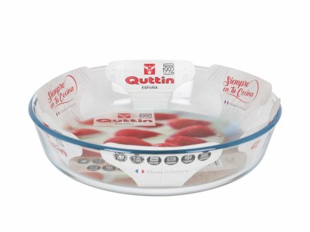 Oven Dish Quttin   Glass 2,3 L ø 26 x 5,9 cm (6 Units) For Discount