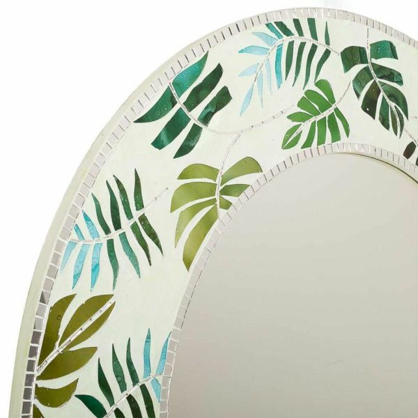 Wall mirror Alexandra House Living Green 80 x 2 x 80 cm Circle Cheap