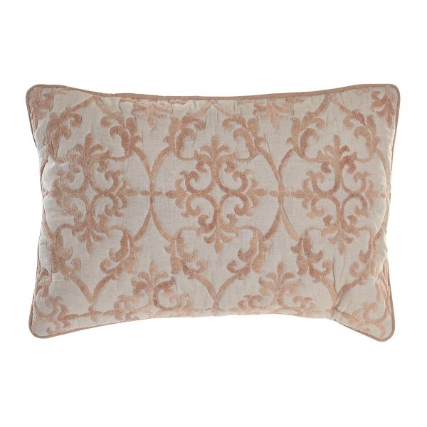 Cushion DKD Home Decor 60 x 15 x 40 cm 60 x 1 x 40 cm Beige Aluminium Traditional Hot on Sale