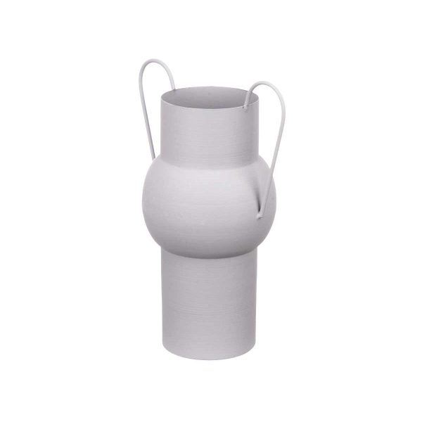 Vase Grey Steel 22 x 32 x 14 cm (6 Units) For Cheap