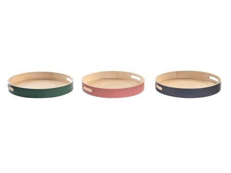 Tray DKD Home Decor 38 x 38 x 5,5 cm (3 Pieces) Online now