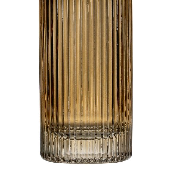 Vase Brown Crystal 18 x 18 x 25,5 cm For Cheap