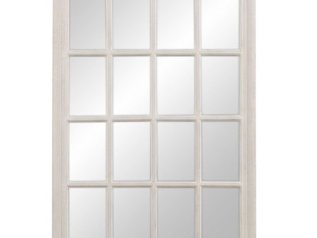 Wall mirror White Window 70 x 3,5 x 100 cm Fashion