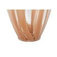 Vase Home ESPRIT Peach Crystal Modern 17,5 x 17,5 x 44 cm on Sale