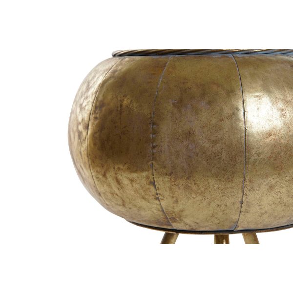 Planter Home ESPRIT Golden Metal Modern 30 x 30 x 60 cm For Discount