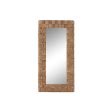 Wall mirror Home ESPRIT Natural 100 X 6 X 200 cm Cheap