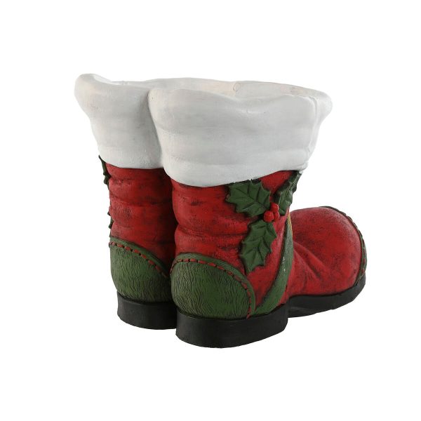 Planter Home ESPRIT White Red Green Magnesium Father Christmas 30 x 35 x 30 cm Christmas Online