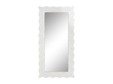 Wall mirror Home ESPRIT White Stripped Scandi 89 x 2,5 x 178 cm For Discount