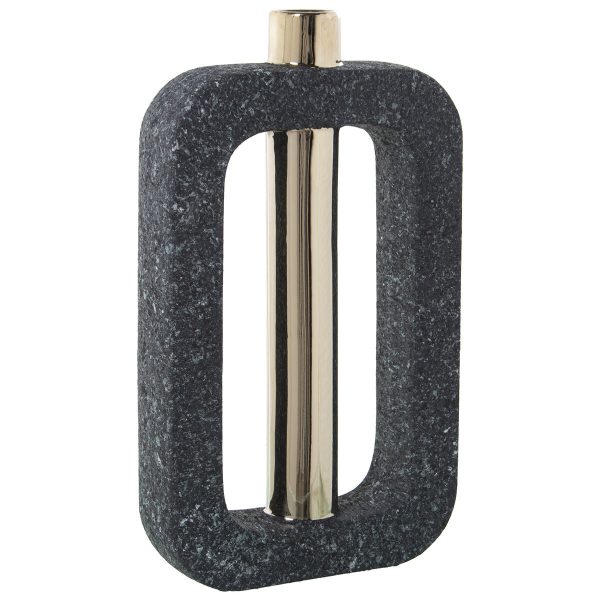 Vase Alexandra House Living Golden Dark grey Ceramic 7 x 24 x 40 cm Cheap