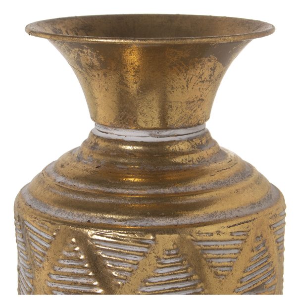 Vase Alexandra House Living Golden Metal 13 x 13 x 76 cm Online