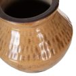 Vase Brown Ceramic 13 x 13 x 11,5 cm For Sale