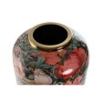 Vase Home ESPRIT Multicolour Pink Metal 25 x 25 x 69,3 cm Online Sale