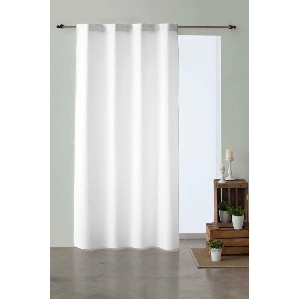 Curtain Decolores Blanco Optico White 140 x 260 cm Discount