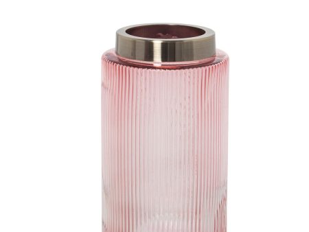 Vase Alexandra House Living Pink Crystal 12 x 20 cm Online