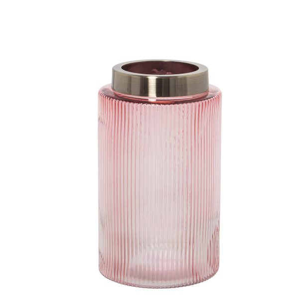 Vase Alexandra House Living Pink Crystal 12 x 20 cm Online