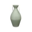 Vase 22 x 43 x 22 cm Green Steel (4 Units) Online Sale