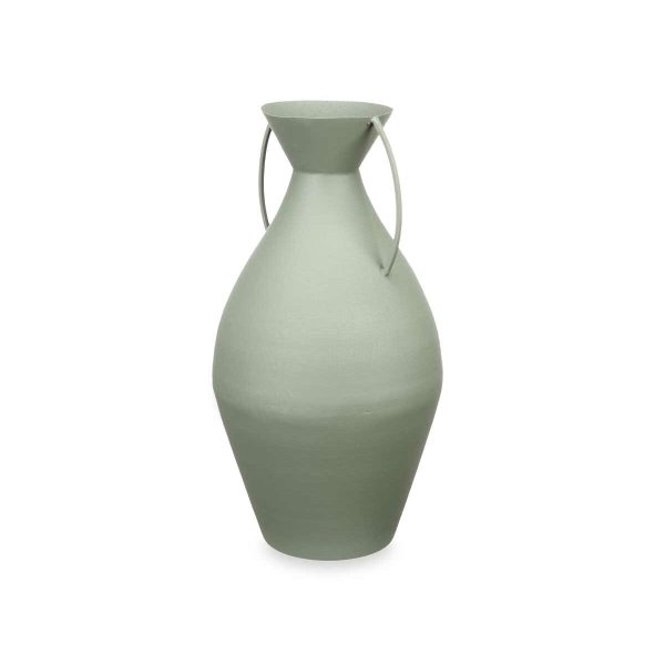 Vase 22 x 43 x 22 cm Green Steel (4 Units) Online Sale