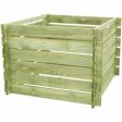 Planter Ekju Wood 100 x 100 x 70 cm Hot on Sale