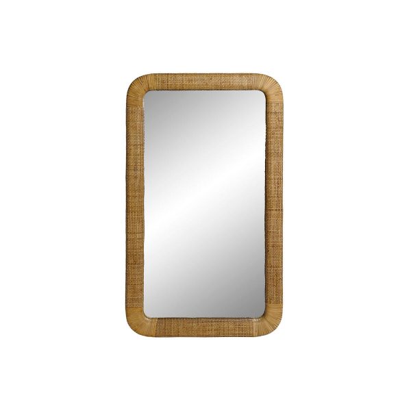 Wall mirror Home ESPRIT Natural Tropical 55 x 4 x 95 cm Fashion