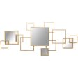 Wall mirror Alexandra House Living Golden 120 x 2 x 53 cm Geometric Supply