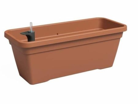 Plant pot Artevasi 77,9 x 24 x 22 cm Terracotta Plastic Rectangular Fashion