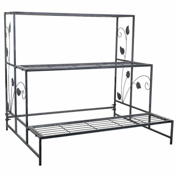 Flower Pot Stand Alexandra House Living Grey Iron 66 x 74 x 80 cm Online now