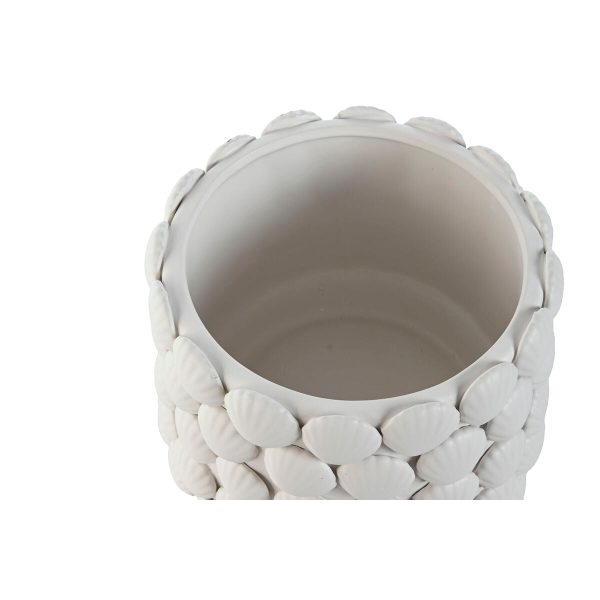 Vase Home ESPRIT White Stoneware Mediterranean 22 X 22 X 17,5 cm Sale