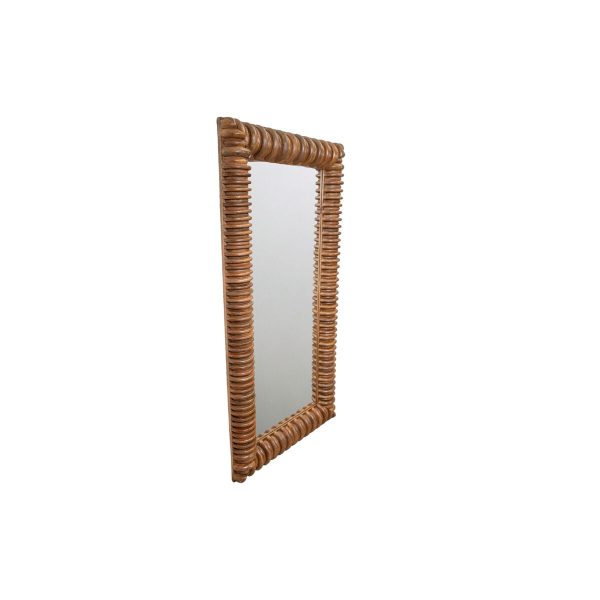 Wall mirror Romimex Natural Mango wood 153 x 76 x 9 cm Online Sale