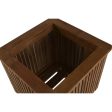 Planter Home ESPRIT Teak 34,5 x 34,5 x 37 cm Online Hot Sale