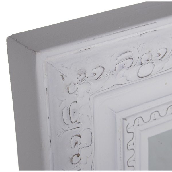 Wall mirror Alexandra House Living White Worn Rectangular For Cheap