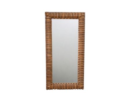 Wall mirror Romimex Natural Mango wood 153 x 76 x 9 cm Online Sale