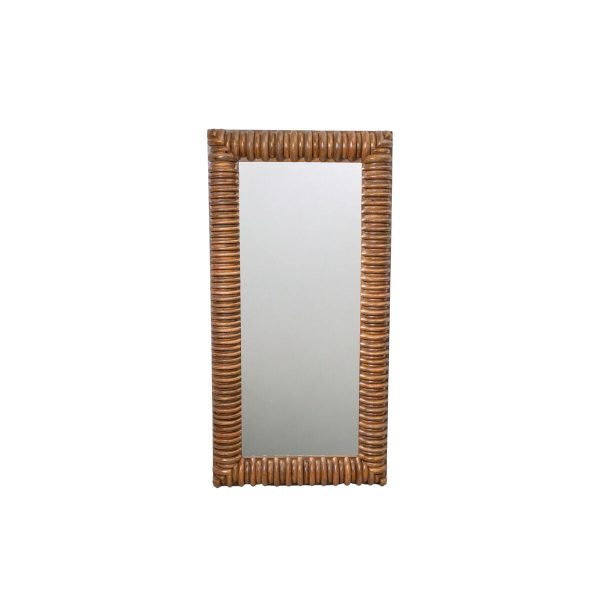 Wall mirror Romimex Natural Mango wood 153 x 76 x 9 cm Online Sale