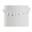 Vase DKD Home Decor White Stoneware Pompom 12 x 12 x 24 cm on Sale