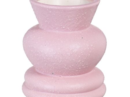 Vase Pink Ceramic 10,5 x 10,5 x 13 cm Cheap